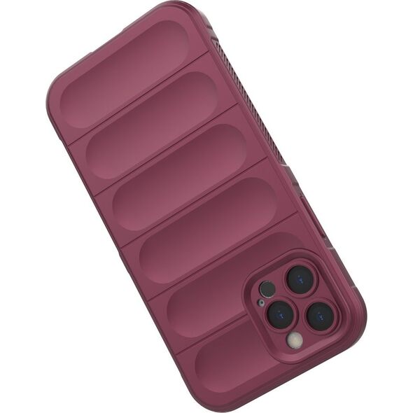 Hurtel Magic Shield Case etui do iPhone 12 Pro elastyczny pancerny pokrowiec burgundowy 12741042 9145576258415
