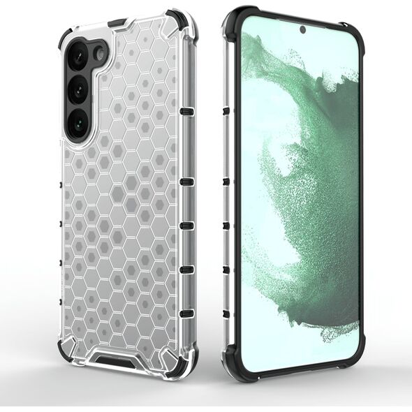 Hurtel Honeycomb etui do Samsung Galaxy S23+ pancerny hybrydowy pokrowiec przezroczyste 12741068 9145576272329