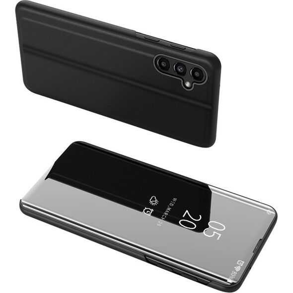 Hurtel Clear View Case etui do Samsung Galaxy A14 pokrowiec z klapką czarne 12741079 9145576270202