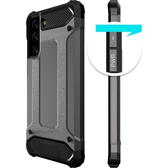 Hurtel Hybrid Armor etui do Samsung Galaxy S23 pancerny hybrydowy pokrowiec niebieskie 12741092 9145576272565