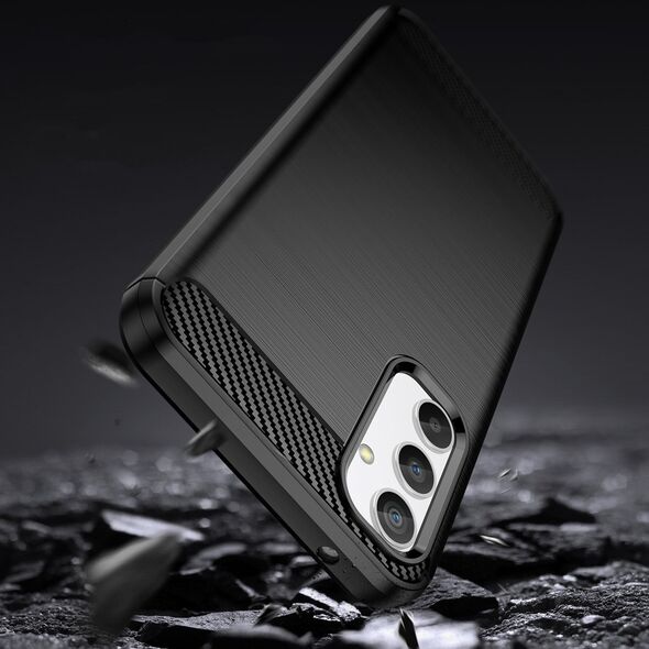 Hurtel Carbon Case etui do Realme 10 Pro elastyczny silikonowy karbonowy pokrowiec czarne 12741123 9145576271865