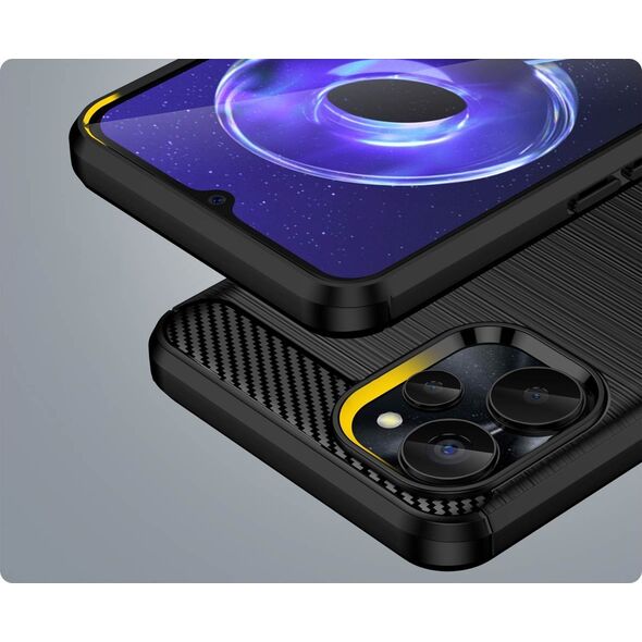 Hurtel Carbon Case etui do Realme 10 5G / Realme 9i 5G elastyczny silikonowy karbonowy pokrowiec czarne 12741126 9145576271872