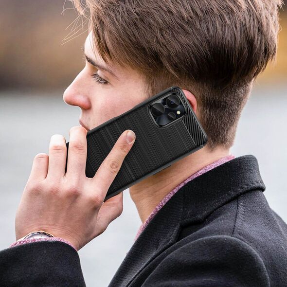 Hurtel Carbon Case etui do Realme 10 5G / Realme 9i 5G elastyczny silikonowy karbonowy pokrowiec czarne 12741126 9145576271872