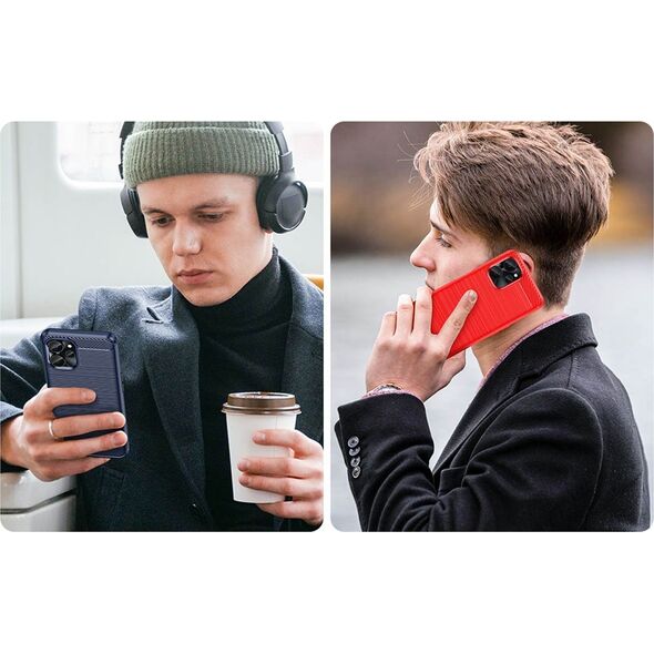 Hurtel Carbon Case etui do Realme 10 5G / Realme 9i 5G elastyczny silikonowy karbonowy pokrowiec czarne 12741126 9145576271872
