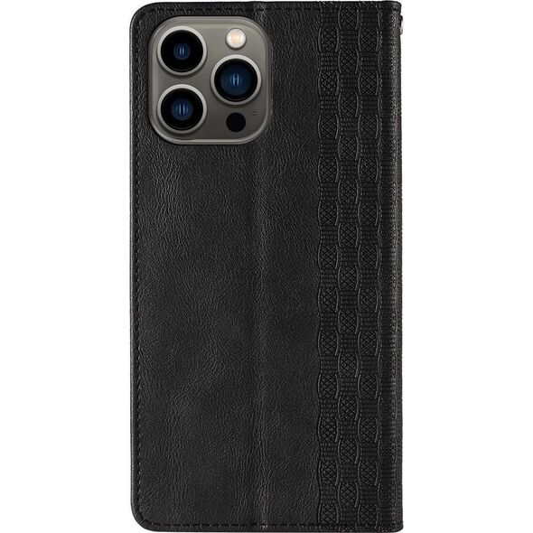Hurtel Magnet Strap Case etui Samsung Galaxy S23 pokrowiec z klapką portfel mini smycz podstawka czarne 12741395 9145576271230