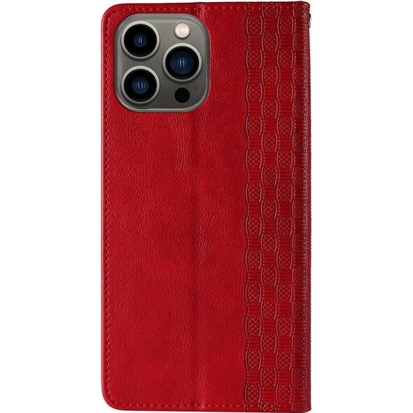 Hurtel Magnet Strap Case etui Samsung Galaxy S23+ pokrowiec z klapką portfel mini smycz podstawka czerwone 12741404 9145576271292
