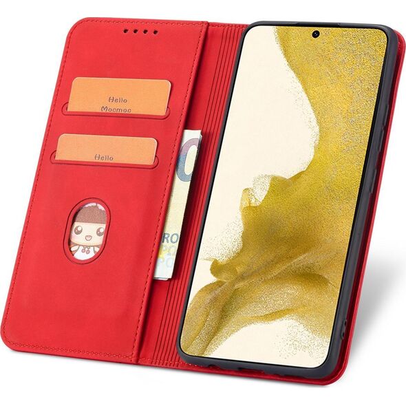 Hurtel Magnet Fancy Case etui Samsung Galaxy S23+ pokrowiec z klapką portfel podstawka czerwone 12741410 9145576271490