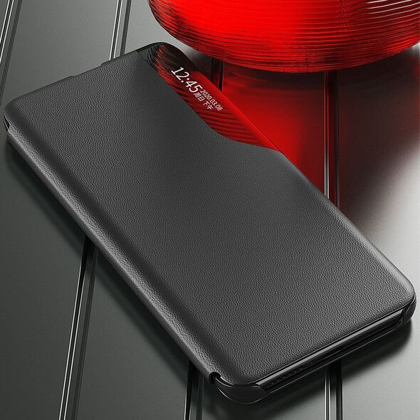 Hurtel Eco Leather View Case etui do Samsung Galaxy S23+ z klapką podstawka niebieskie 12747655 9145576269985