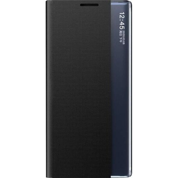4kom.pl Etui New Sleep Case do Samsung Galaxy S23+ Plus pokrowiec z klapką podstawka czarne 12748013 9145576270110