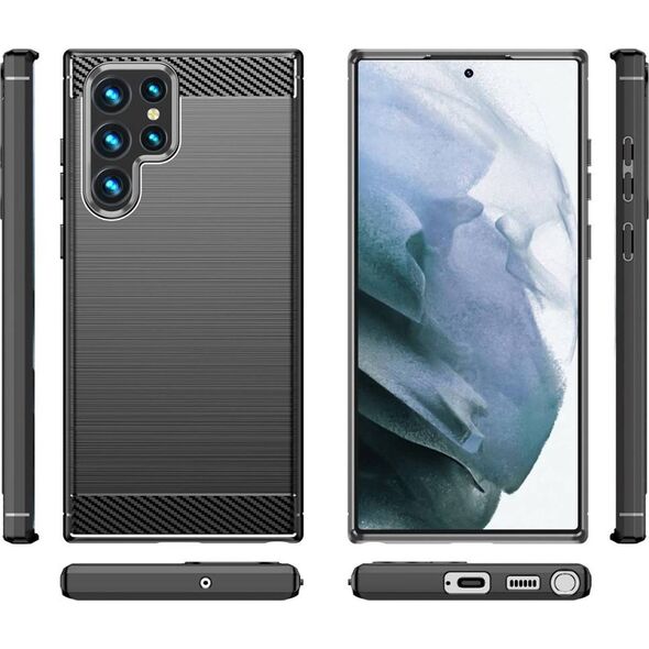 Nexeri Etui SAMSUNG GALAXY S23 ULTRA Nexeri Carbon Pancerne czarne 12748101 5903396187438