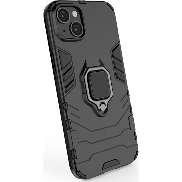 Hurtel Ring Armor etui do iPhone 14 Pro Max pancerny pokrowiec uchwyt magnetyczny ring czarne 12748377 9145576272145