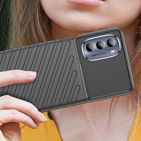 Hurtel Thunder Case etui do Motorola Moto G62 5G silikonowy pancerny pokrowiec czarne 12748399 9145576271636