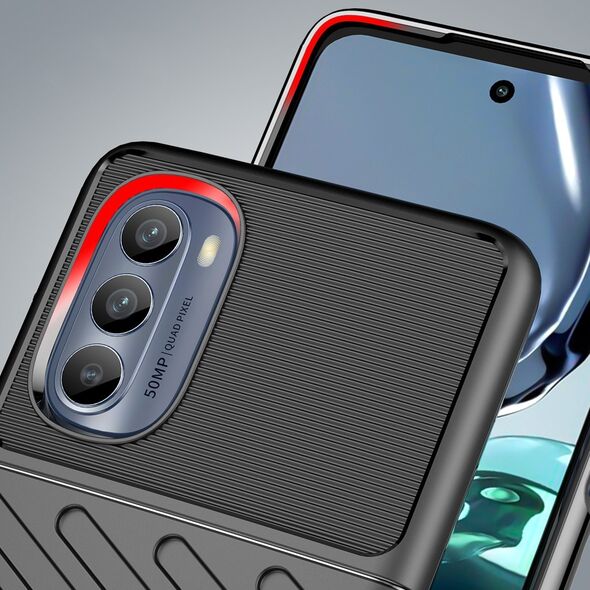 Hurtel Thunder Case etui do Motorola Moto G62 5G silikonowy pancerny pokrowiec czarne 12748399 9145576271636