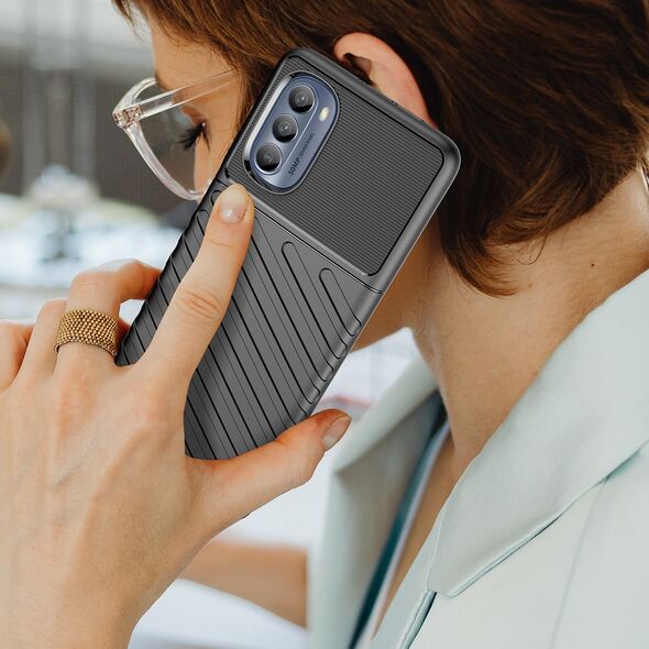 Hurtel Thunder Case etui do Motorola Moto G62 5G silikonowy pancerny pokrowiec czarne 12748399 9145576271636