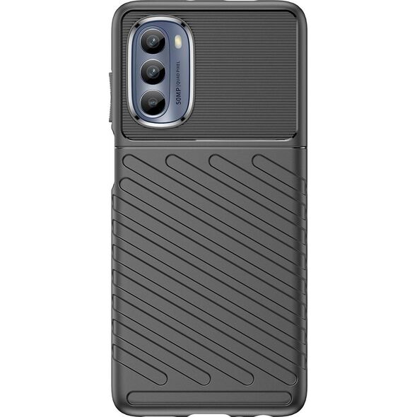 Hurtel Thunder Case etui do Motorola Moto G62 5G silikonowy pancerny pokrowiec czarne 12748399 9145576271636