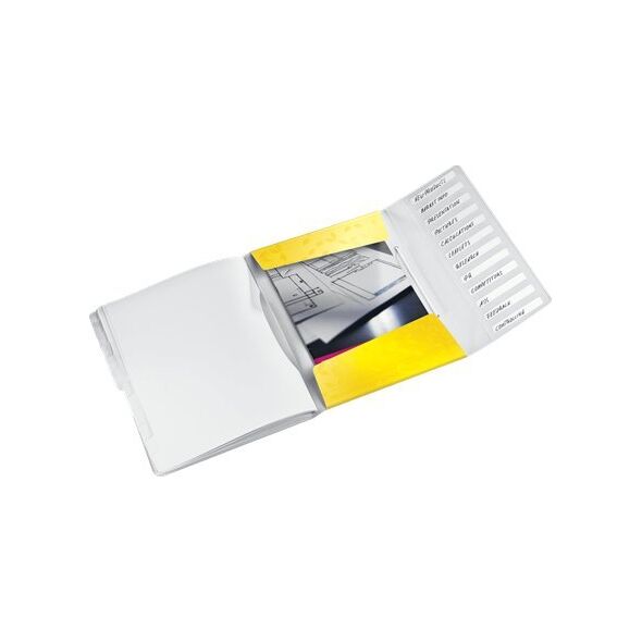 Leitz Teczka PP z gumką Leitz Wow A4 12 przekładek 12752919 4002432121267