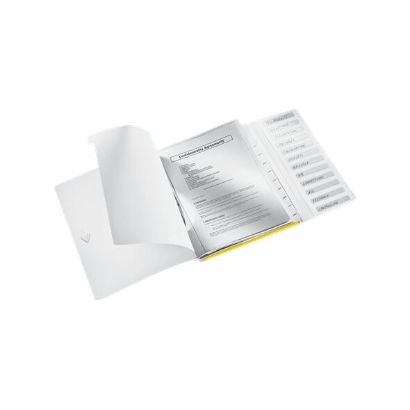 Leitz Teczka PP z gumką Leitz Wow A4 12 przekładek 12752919 4002432121267