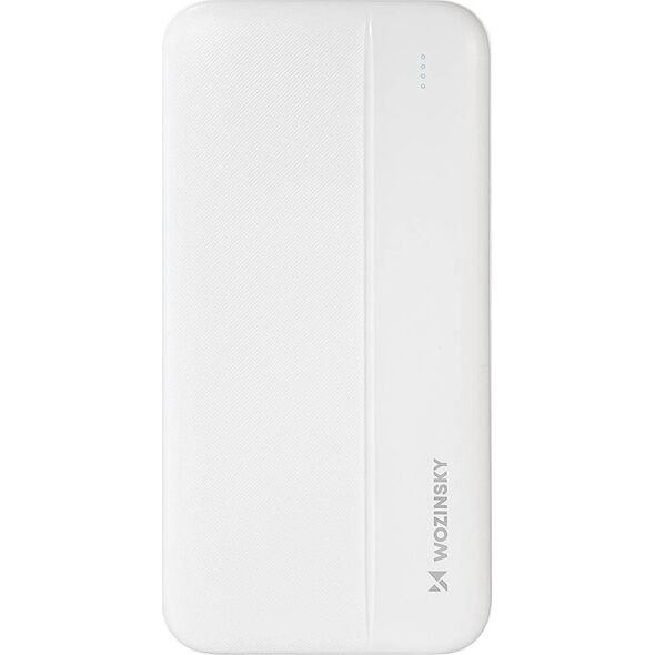 Powerbank Wozinsky Wozinsky PowerBank 10000mAh 2xUSB Biały LED Lekki WPBWE1 12753653 5907769307577