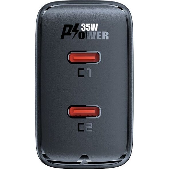 Ładowarka Acefast A49 2x USB-C 3 A (A49 black) 12784103 6974316282198
