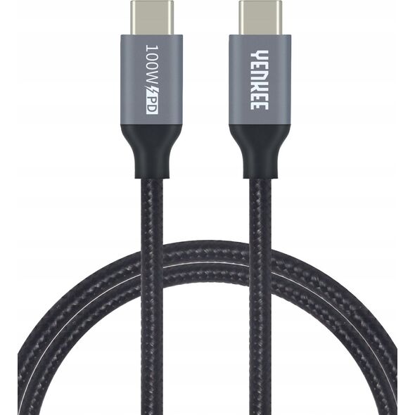 Kabel USB Yenkee USB-C - USB-C 1.5 m Szary (35054885) 12807761 8590669311132