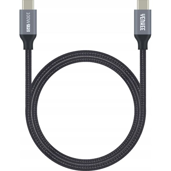 Kabel USB Yenkee USB-C - USB-C 1.5 m Szary (35054885) 12807761 8590669311132