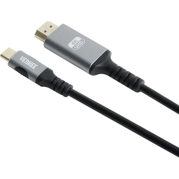 Kabel USB Yenkee USB-C - HDMI 1.5 m Czarno-srebrny (35055381) 12807762 8590669312962