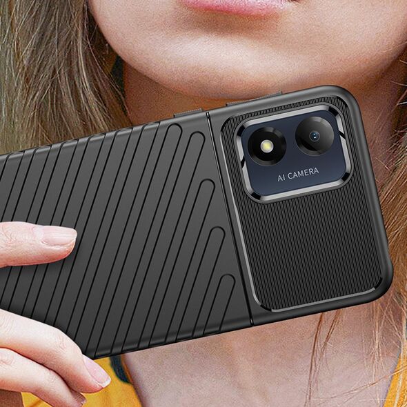 Hurtel Thunder Case etui Motorola Moto E13 silikonowy pancerny pokrowiec czarne 12814675 9145576274613