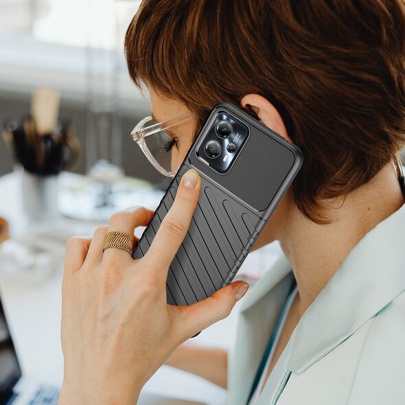 Hurtel Thunder Case etui Motorola Moto G13 silikonowy pancerny pokrowiec czarne 12814678 9145576274590