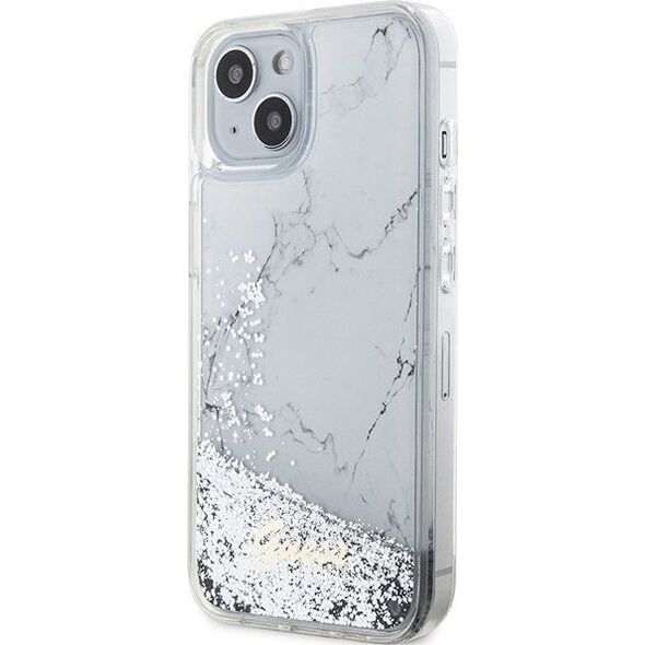 Guess Etui Guess GUHCP14SLCSGSGH Apple iPhone 14 biały/white hardcase Liquid Glitter Marble 12844375 3666339127312