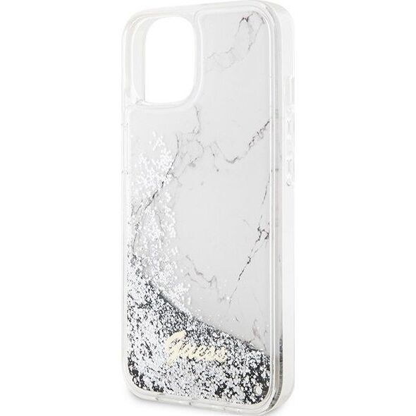 Guess Etui Guess GUHCP14SLCSGSGH Apple iPhone 14 biały/white hardcase Liquid Glitter Marble 12844375 3666339127312
