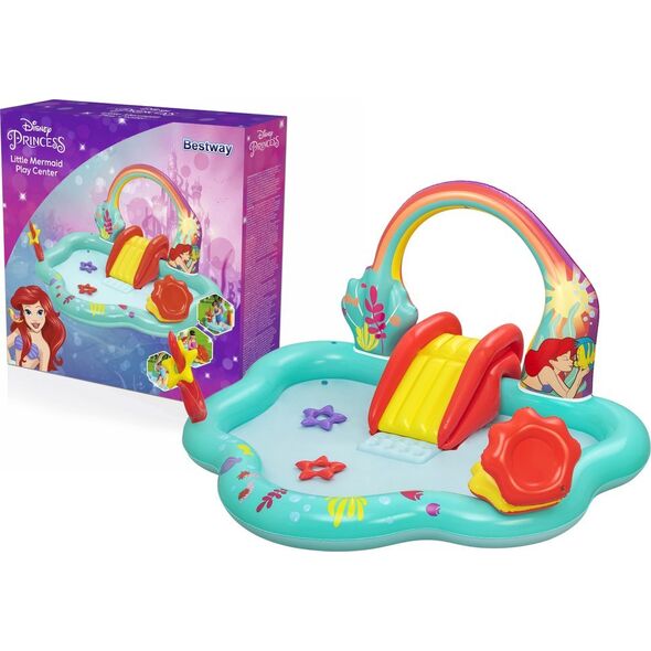 Bestway Dmuchany Plac Zabaw Mała Syrenka 221 x 193 x 117 cm Bestway 91097 12846101 6941607328774