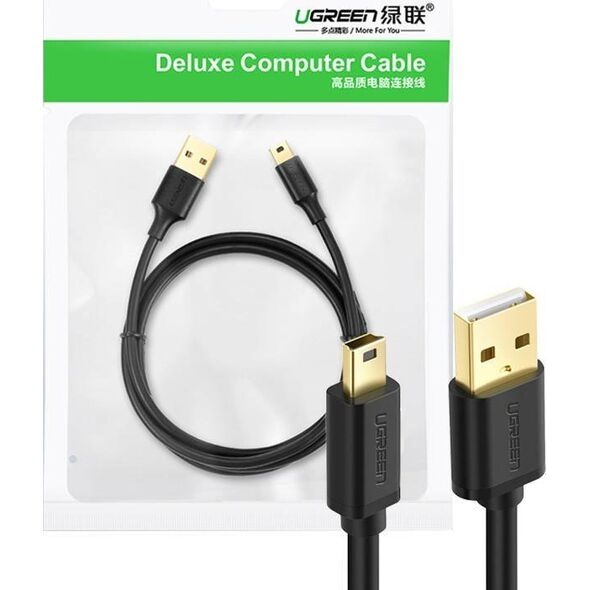Kabel USB Ugreen USB-A - USB-B 1 m Czarny (10355B) 12854168 6957303800483