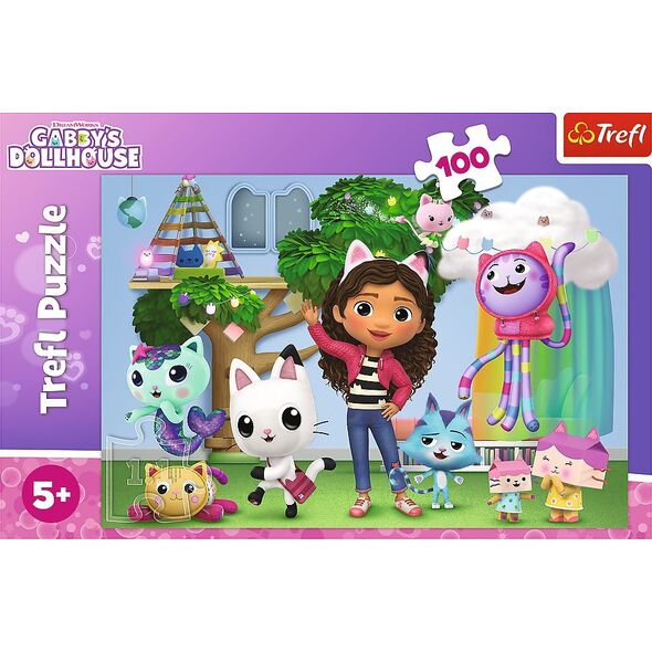 Trefl PUZZLE 100EL TREFL KOCI DOMEK GABI PUD 12857274 5900511164640