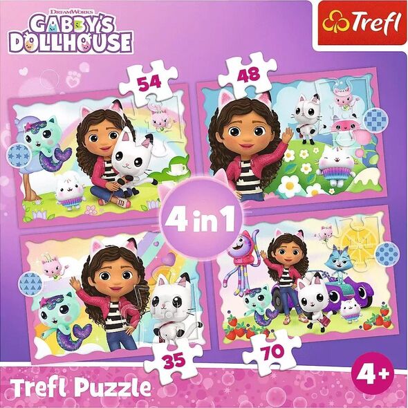 Trefl Puzzle 4w1 Przygoda Gabi 34620 Trefl 12857291 5900511346206