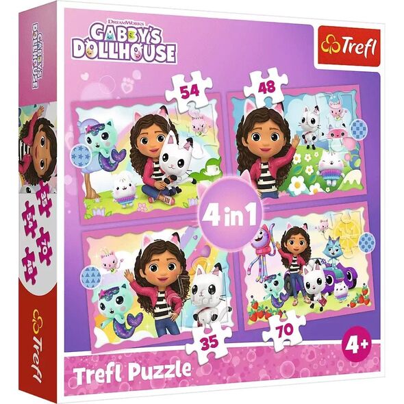 Trefl Puzzle 4w1 Przygoda Gabi 34620 Trefl 12857291 5900511346206