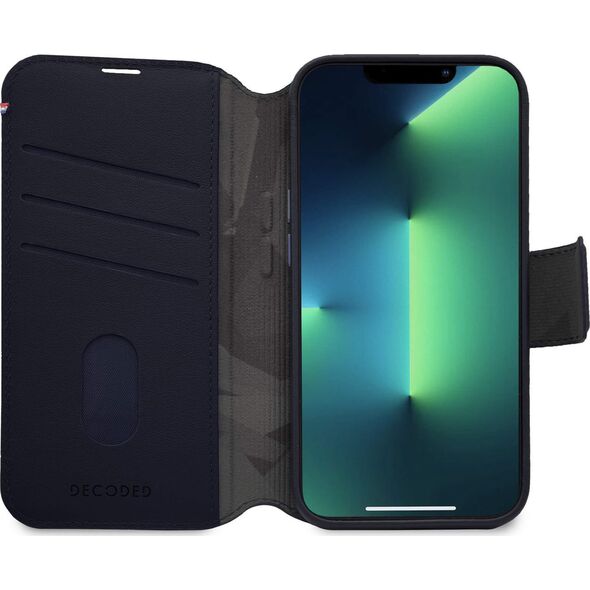 Elmarc Decoded Detachable Wallet – skórzana obudowa ochronna do iPhone 14 Pro kompatybilna z MagSafe (navy) 12876355 8720593006426