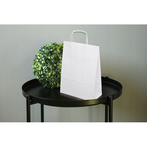 NC Koperty TORBA PAPIEROWA 24 X 10 X 32 CM BIAŁA 12888615 5901508800022