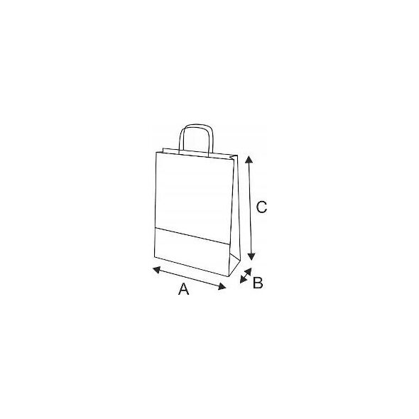 NC Koperty Torba papierowa 30.5x17x42.5cm brązowa 12888631 5901508810076
