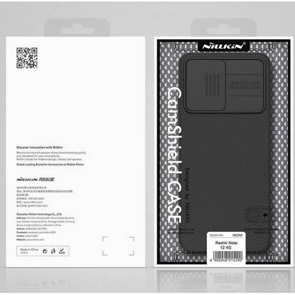 Nillkin Etui Nillkin Camshield Xiaomi Redmi Note 12 LTE Black 12889421 6902048264076