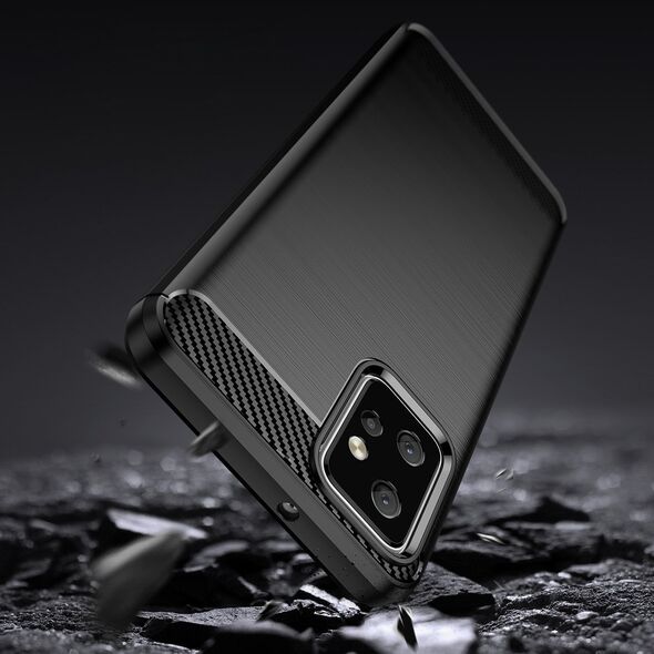 Hurtel Carbon Case etui do Motorola Moto G Power 2023 elastyczny silikonowy karbonowy pokrowiec czarne 12894963 9145576275559