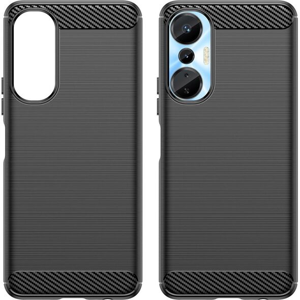 Hurtel Carbon Case etui do Infinix Hot 20S elastyczny silikonowy karbonowy pokrowiec czarne 12894969 9145576275467