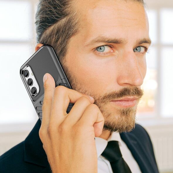 Hurtel Thunder Case etui do Samsung Galaxy A24 4G silikonowy pancerny pokrowiec czarne 12894978 9145576275344