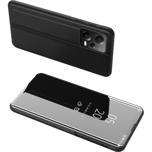 Hurtel Clear View Case etui do Xiaomi Redmi Note 12 Pro / Poco X5 Pro 5G pokrowiec z klapką czarne 12894990 9145576276044