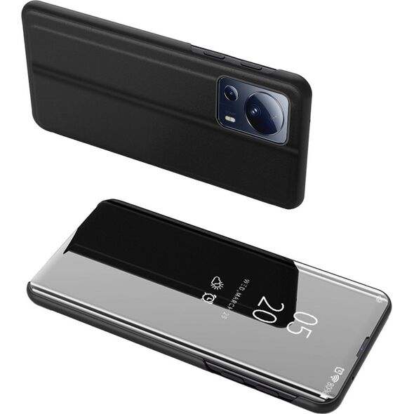 Hurtel Clear View Case etui do Xiaomi 13 Lite pokrowiec z klapką czarne 12894998 9145576275979