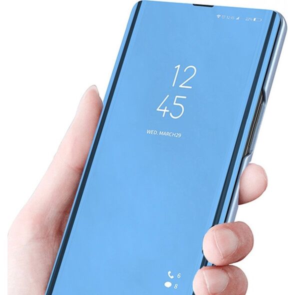 Hurtel Clear View Case etui do Samsung Galaxy A24 4G pokrowiec z klapką niebieskie 12895000 9145576275948