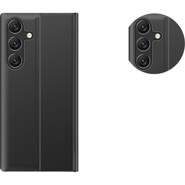 Hurtel New Sleep Case etui do Xiaomi Redmi 11A / Poco C55 / Redmi 12C pokrowiec z klapką podstawka czarne 12895010 9145576275856