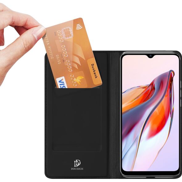 Dux Ducis Dux Ducis Skin Pro etui do Xiaomi Redmi 11A / Poco C55 / Redmi 12C pokrowiec z klapką portfel na kartę podstawka czarne 12895049 6934913030844