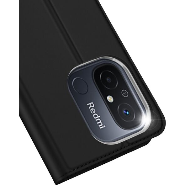 Dux Ducis Dux Ducis Skin Pro etui do Xiaomi Redmi 11A / Poco C55 / Redmi 12C pokrowiec z klapką portfel na kartę podstawka czarne 12895049 6934913030844