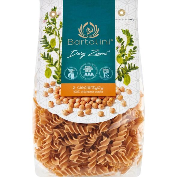 Bartolini Bartolini Dary Ziemi Makaron 100 % z ciecierzycy świderek nr 2 250 g 12895454 5901902003661