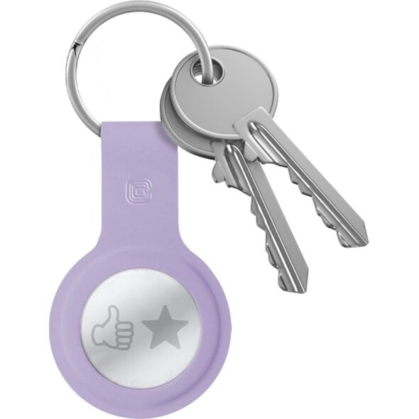 Crong Brelok Crong Silicone Case with Key Ring Apple AirTag (fioletowy) 12895865 5904310702638